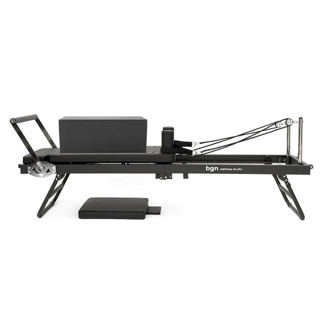 Foldable Reformer Pilates Machine - Midnight Black / Cloud Grey