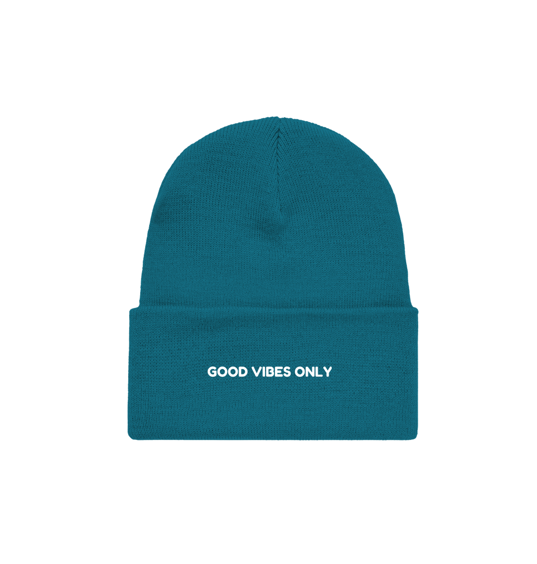 Teal BRAINGAIN GOOD VIBES ONLY BEANIE (2nd)