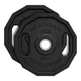 12 Sided HD Bumper Weight Plates Rubber - 5kg to 25kg